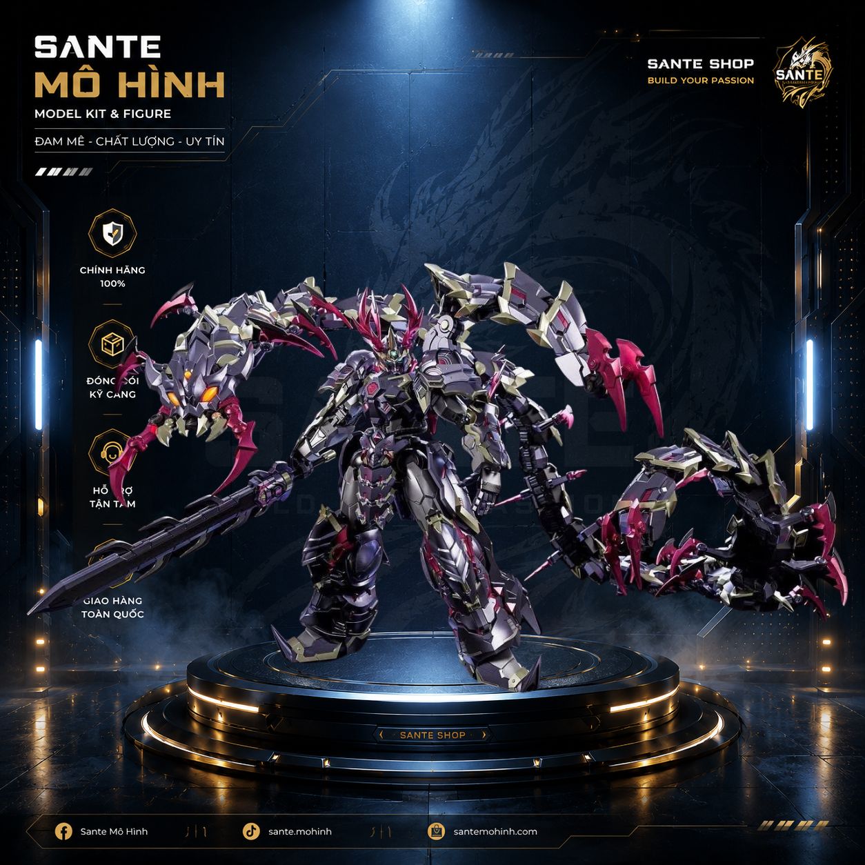 [ Hàng đang về ] Mô hình lắp sẵn Shadow Turbid - Rết Ver 2.0